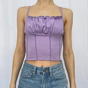 SHEIN | Tops | Shein Purple Crop Top | Poshmark